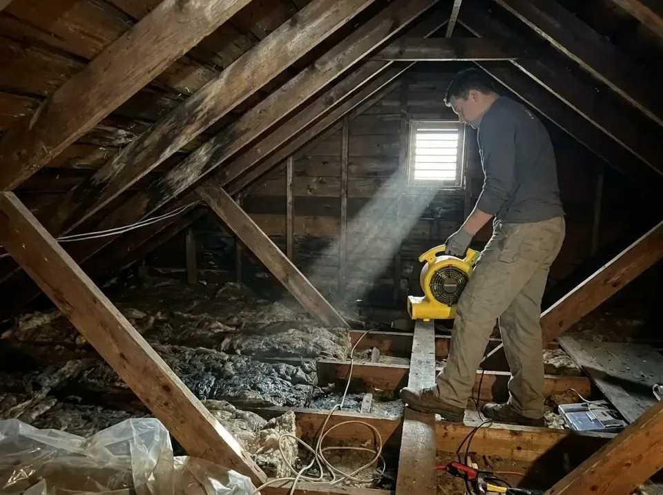 attic-water-damage-drying-proc-007 — frequently asked questions, Emergency Water Extraction & 24/7 Flood Response in St. Jam…